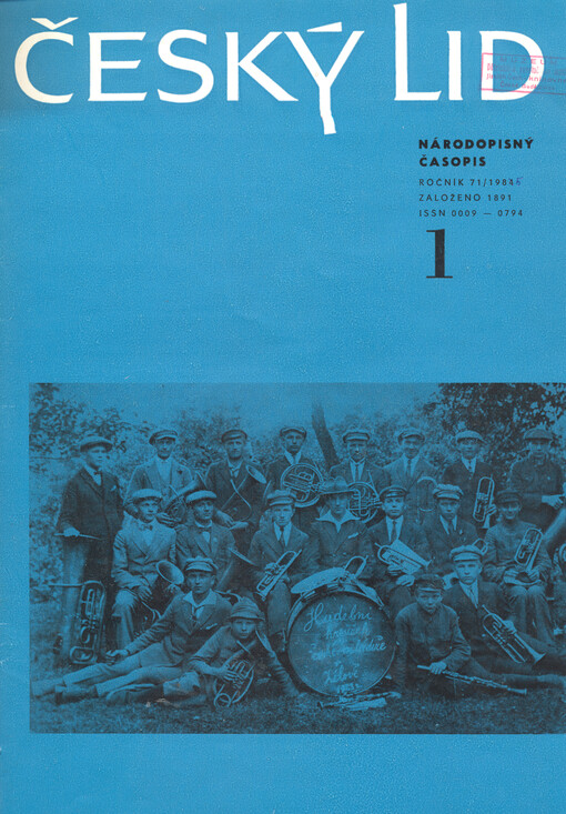 Český lid : sborník věnovaný studiu lidu českého v Čechách, na Moravě, ve Slezsku a na Slovensku