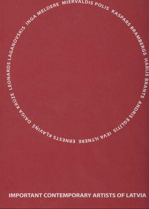 Important contemporary artists of Latvia