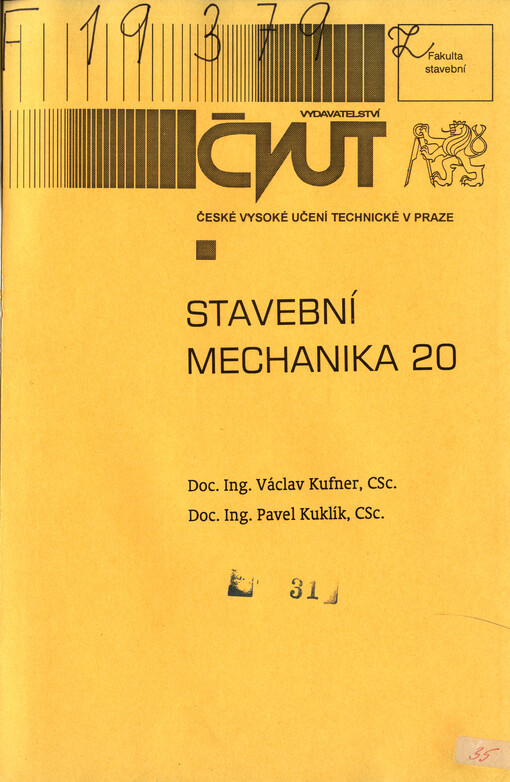 
  Stavební mechanika 20
  