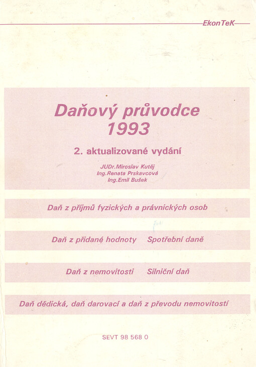 Daňový průvodce 1993