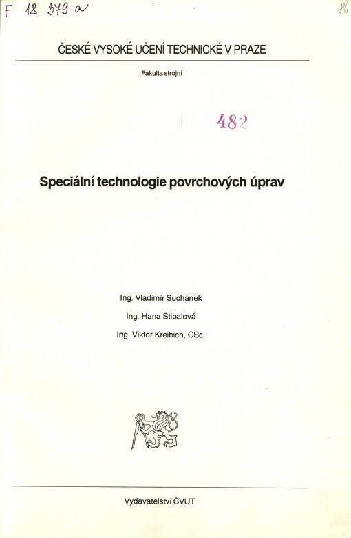 Speciální technologie povrchových úprav