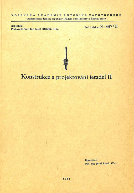 Konstrukce a projektování letadel II