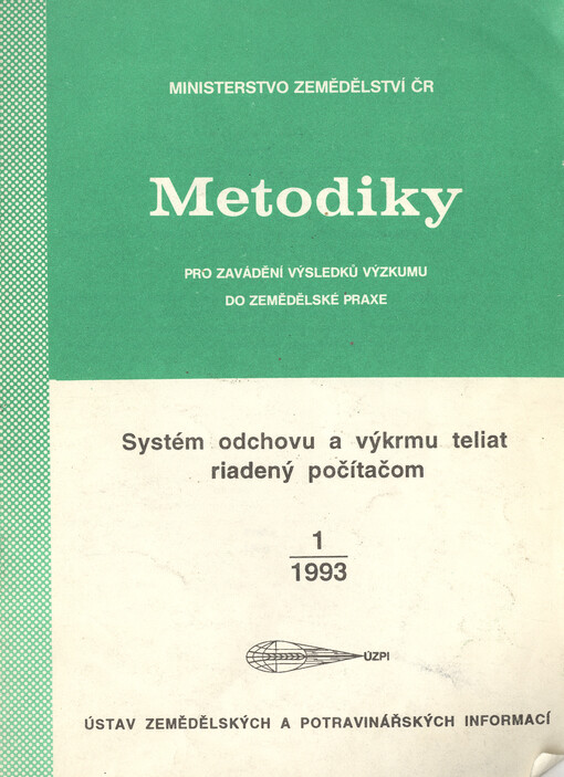 Systém odchovu a výkrmu teliat riadený počítačom