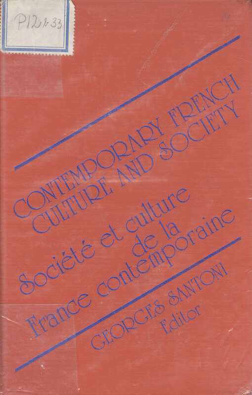 Société et culture de la France contemporaine