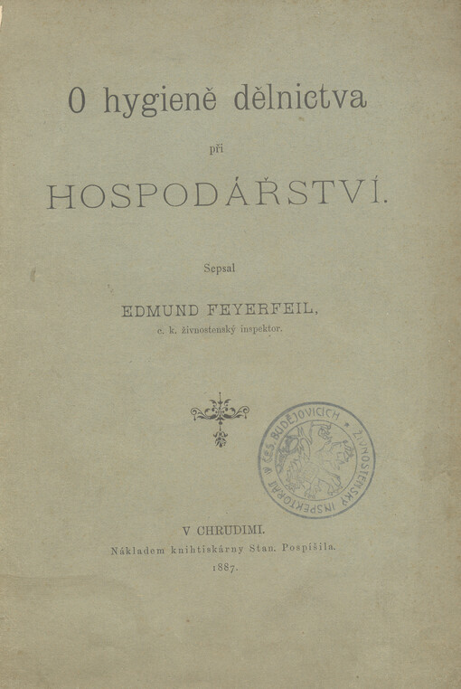 O hygieně dělnictva při hospodářství