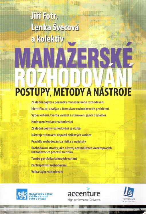 Manažerské rozhodování : postupy, metody a nástroje