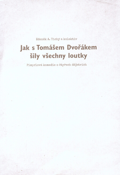 Jak s Tomášem Dvořákem šily všechny loutky