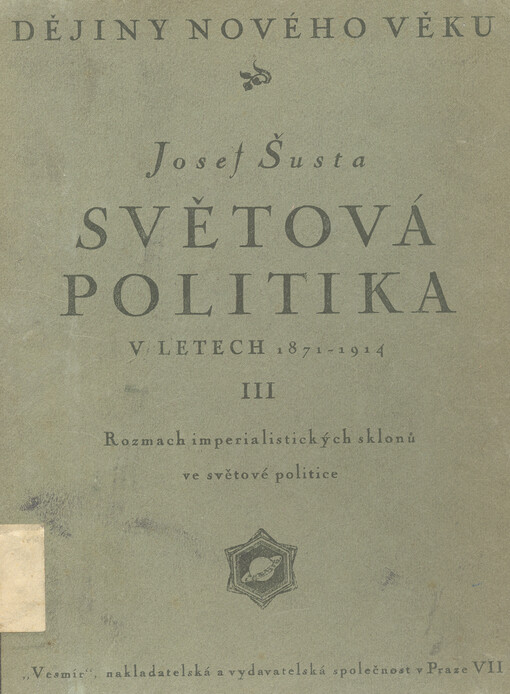 Světová politika v letech 1871-1914.III,Rozmach imperialistických sklonů v světové politice