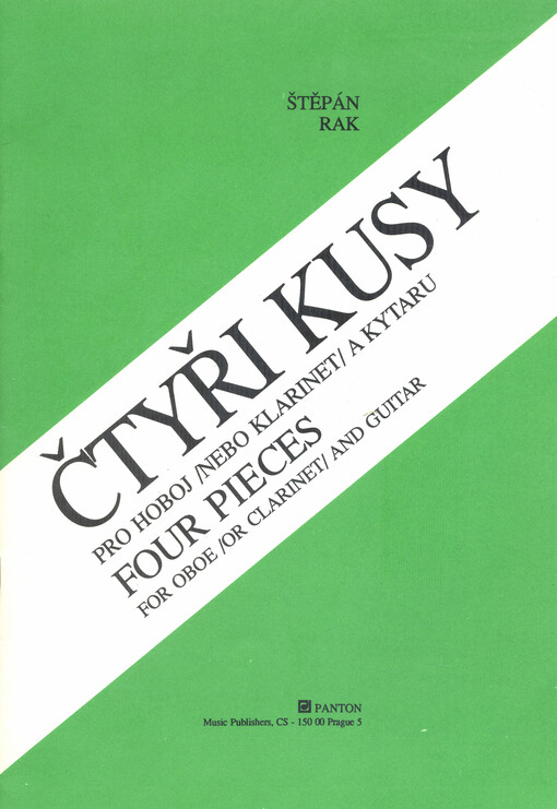 Čtyři kusy pro hoboj (nebo klarinet) a kytaruFour pieces for oboe (or clarinet) and guitar