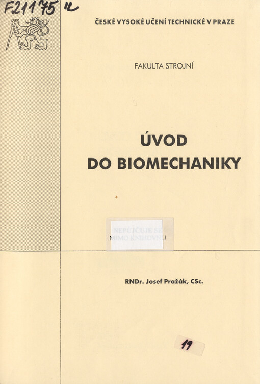 Úvod do biomechaniky