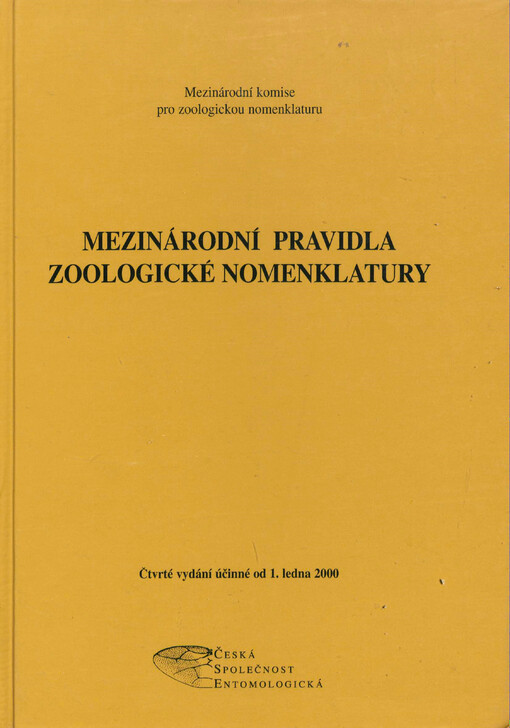 Mezinárodní pravidla zoologické nomenklatury: přijaté Mezinárodní unií biologických věd