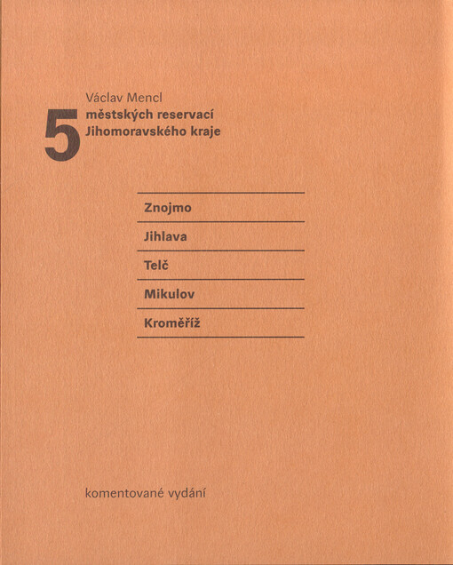 5 městských reservací Jihomoravského kraje