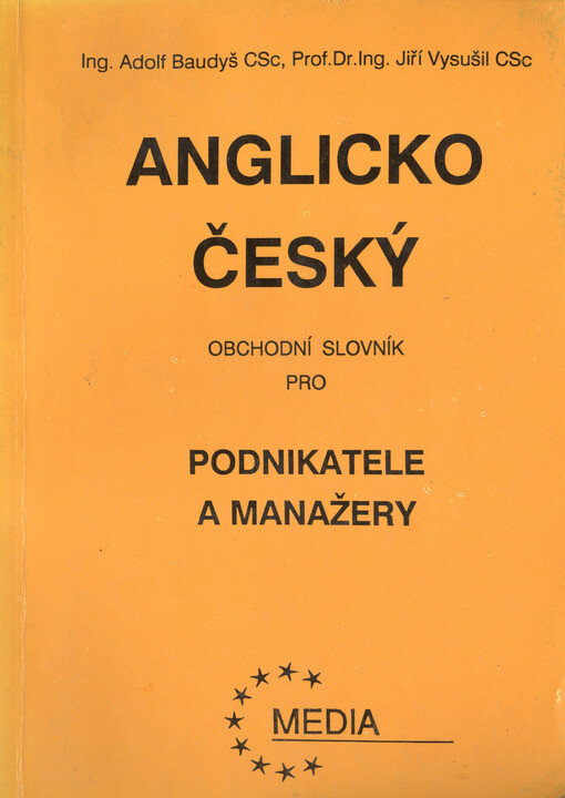 Anglicko-český obchodní slovník pro podnikatele a manažery
