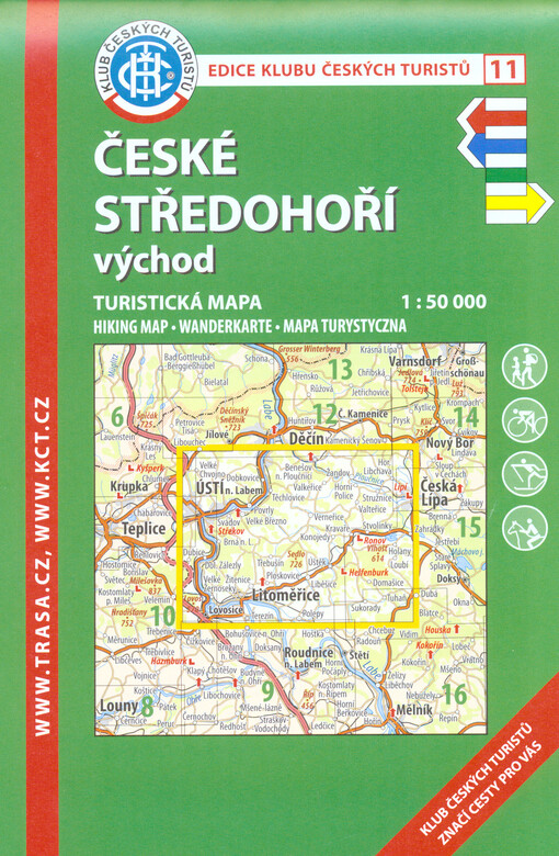 České středohoří - východ : turistická mapa 1:50 000