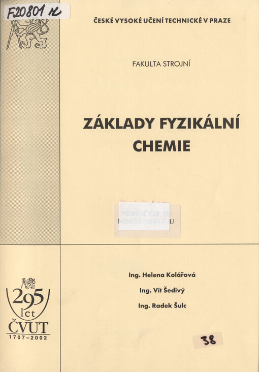 Základy fyzikální chemie