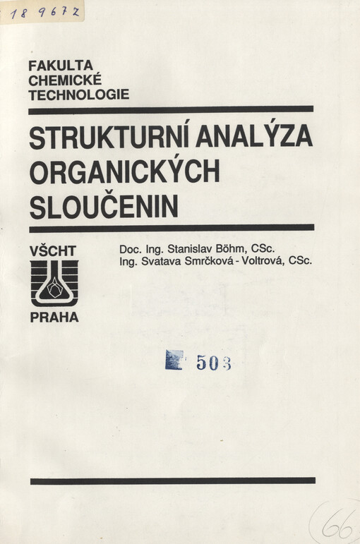 Strukturní analýza organických sloučenin