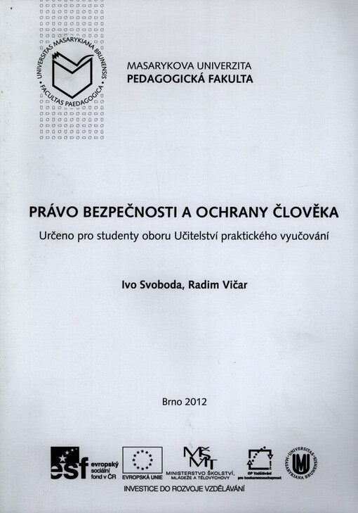 Právo bezpečnosti a ochrany člověka