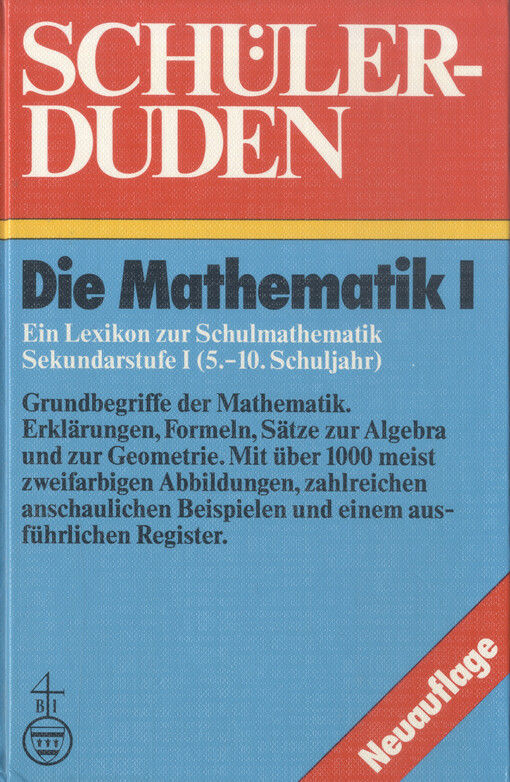 Schülerduden die Mathematik I