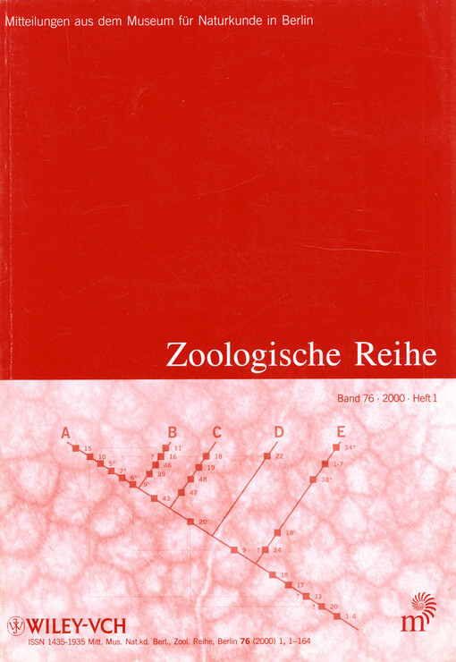 Mitteilungen aus dem Museum für Naturkunde in Berlin. Zoologische Reihe