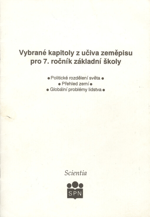 Vybrané kapitoly z učiva zeměpisu pro 7. ročník základní školy : Politické rozdělení světa : Přehled zemí : Globální problémy lidstva