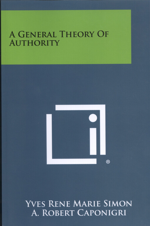 A general theory of authority