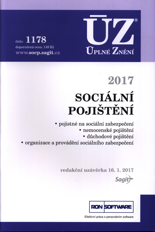 ÚZ č. 1178 Sociální pojištění