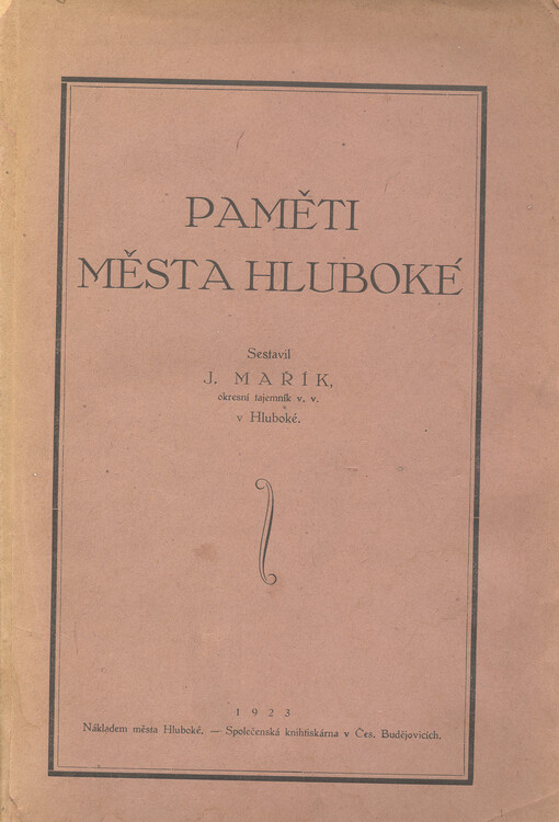 Paměti města Hluboké