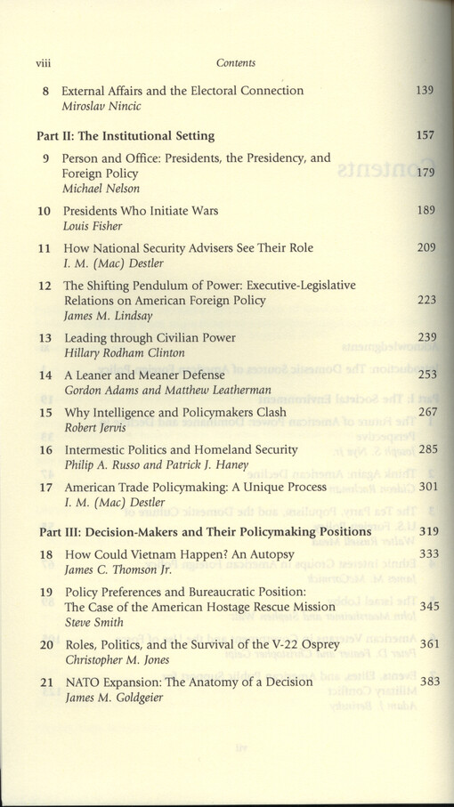 The domestic sources of American foreign policy : insights and evidence