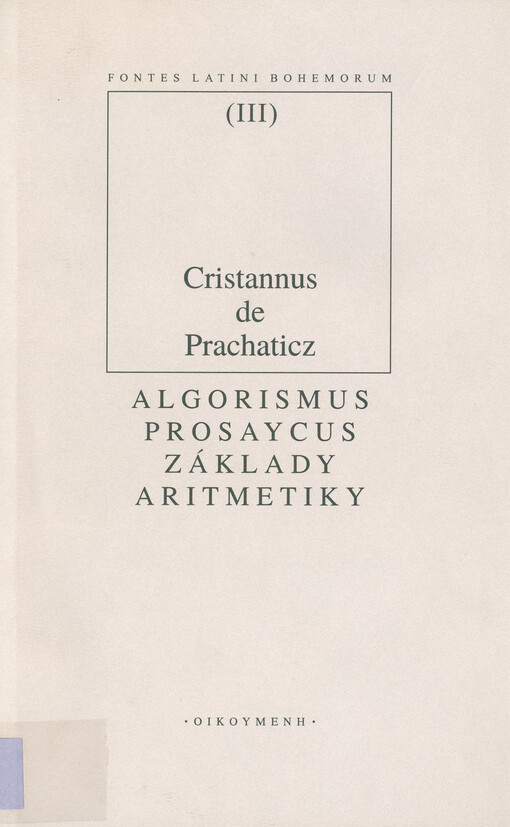 Základy aritmetiky = Algorismus prosaycus
