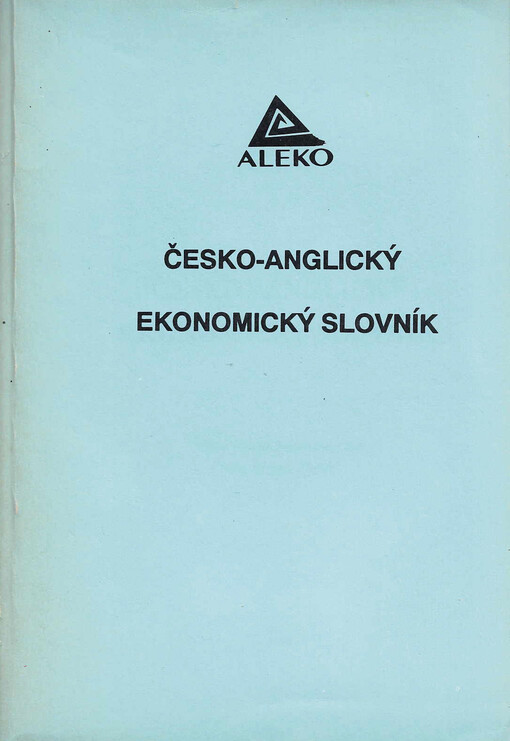 Česko-anglický ekonomický slovník