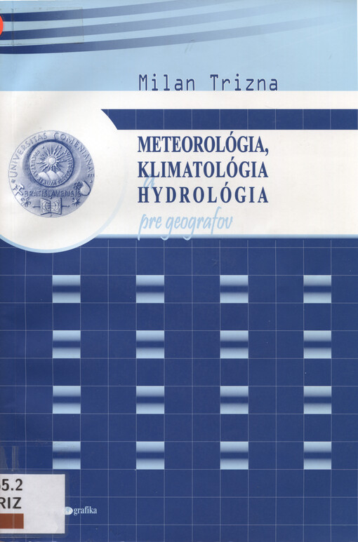 Meteorológia, klimatológia a hydrológia pre geografov