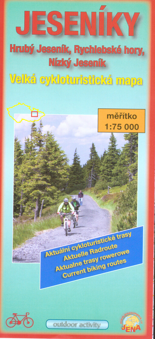 Jeseníky : Hrubý Jeseník, Rychlebské hory, Nízký Jeseník : velká cykloturistická mapa
