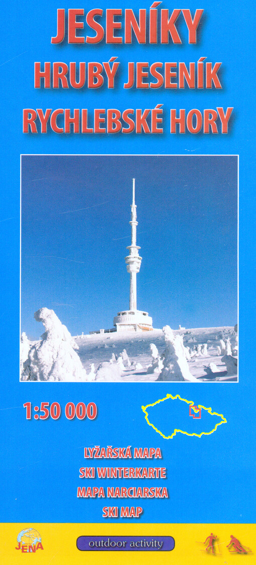 Jeseníky : Hrubý Jeseník, Rychlebské hory : lyžařská mapa 1:50 000