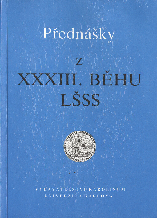 Přednášky z XXXIII. běhu LŠSS