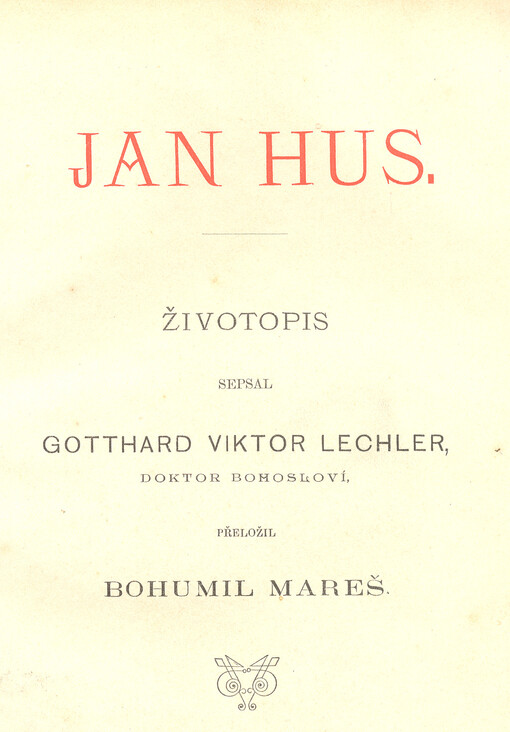 Jan Hus :životopis