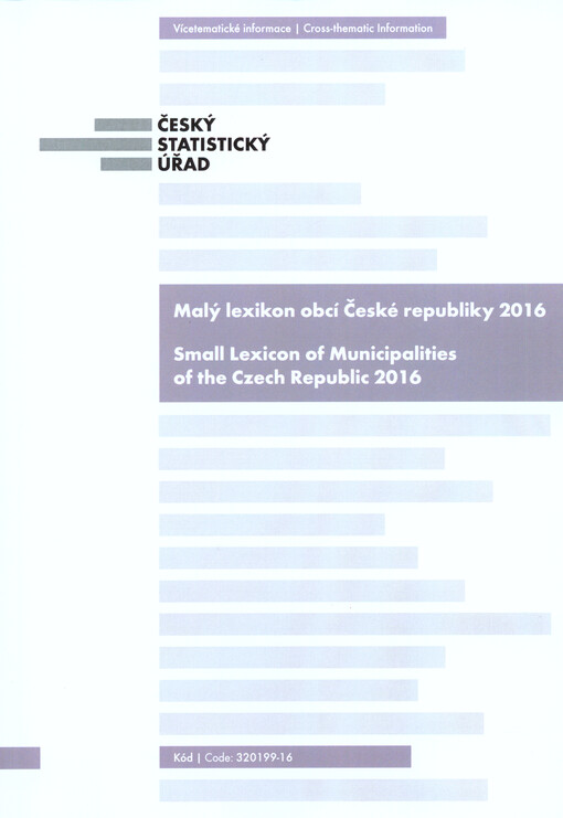 Malý lexikon obcí České republiky ... = Small lexicon of municipalities of the CR ...