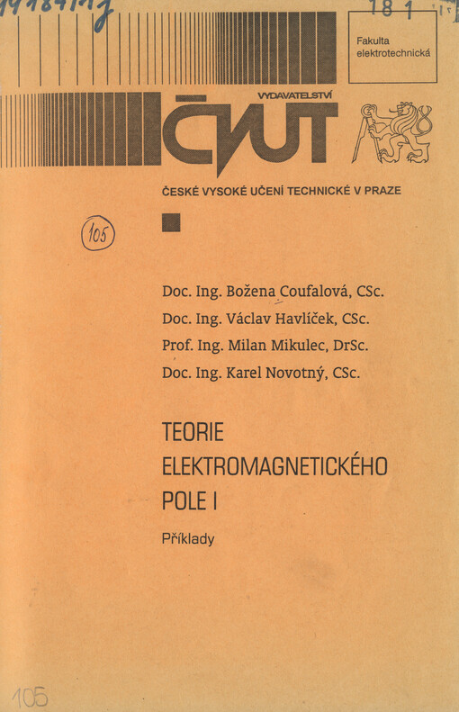 
  Teorie elektromagnetického pole 1
  : Příklady