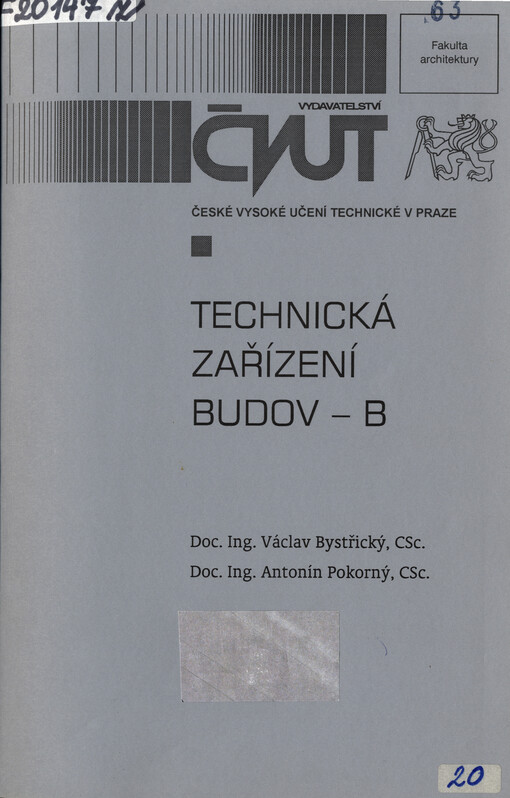 
  Technická zařízení budov - B
  