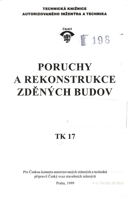 Poruchy a rekonstrukce zděných budov