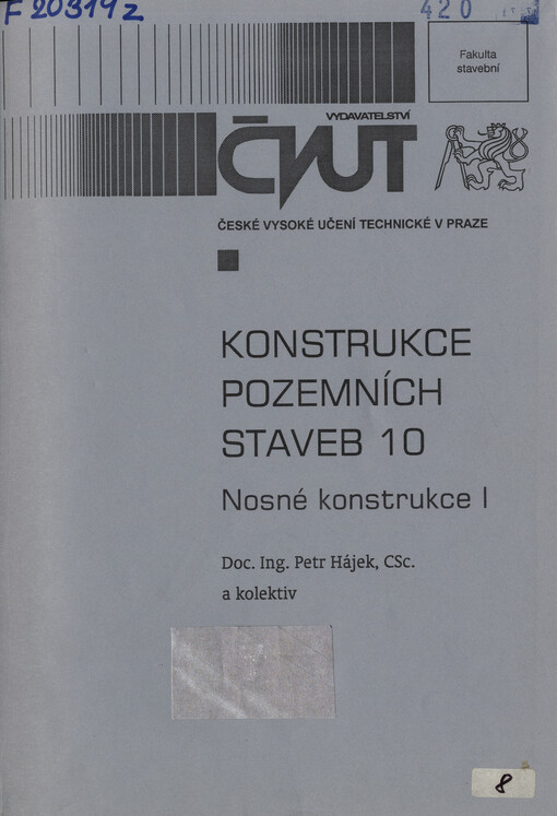 
  Konstrukce pozemních staveb 10
  