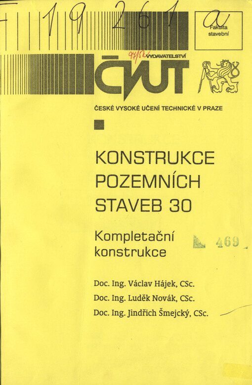 
  Konstrukce pozemních staveb 30 
  : Kompletační konstrukce