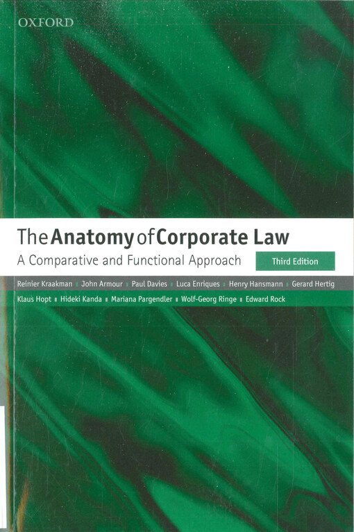 The anatomy of corporate law : a comparative and functional approach