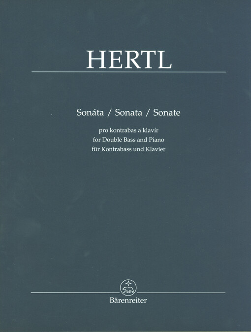 Sonáta : pro kontrabas a klavír = Sonata for double bass and piano = Sonate für Kontrabass und Klavier