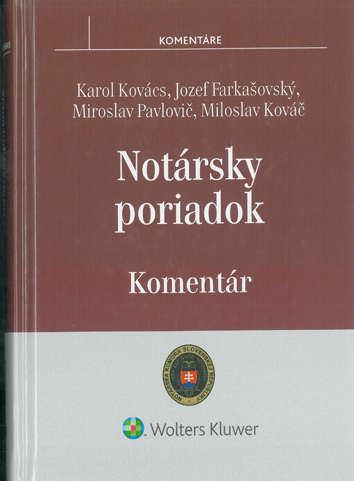 Notársky poriadok : komentár