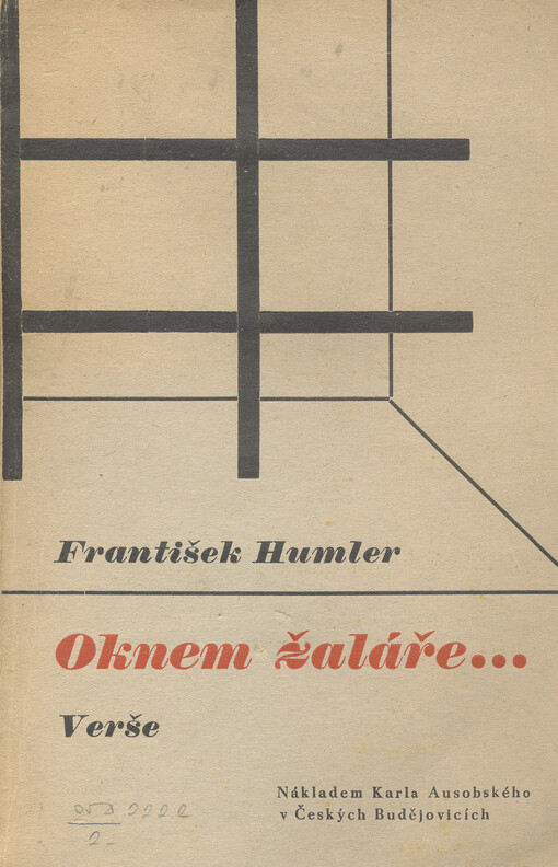 Oknem žaláře-- : verše.