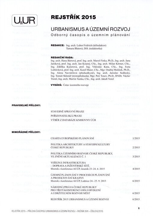  Rejstřík 2015