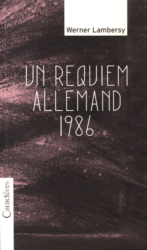 Un requiem allemand 1986 : poeme