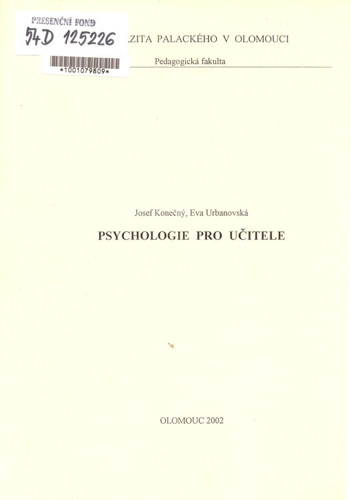 Psychologie pro učitele