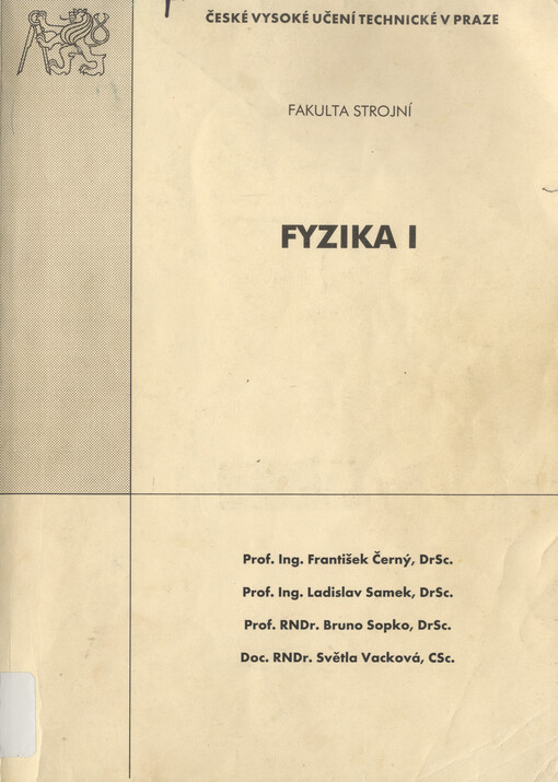 Fyzika I