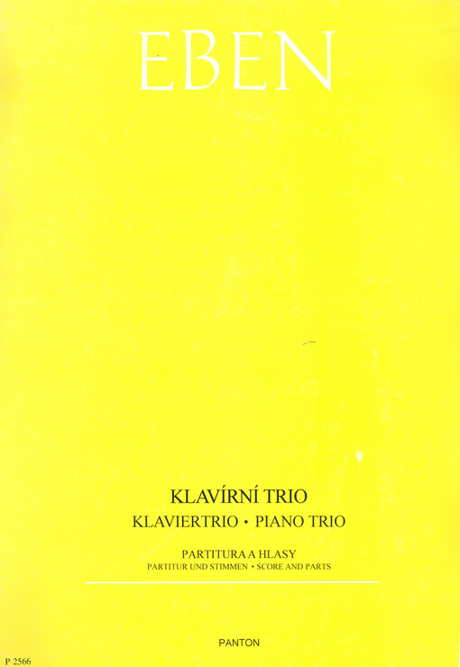 Klavírní triopro housle, violoncello a klavír : (1986) = Klaviertrio = Piano trio